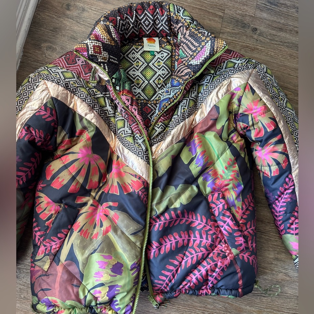 FARM Rio Multicolor Puffer Jacket